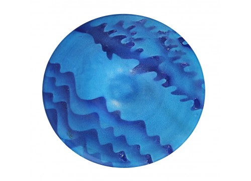ZAULI CARLO - PIATTO DECORATIVO CON MOTIVO BLU MARE